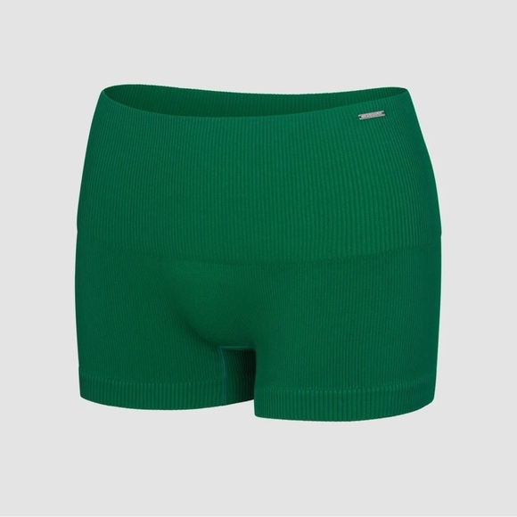 Savage X Fenty Pants - NWT, Savage x Fenty SEAMLESS RIB SPORT HIGH-WAIST SHORT, Green Fling, XL